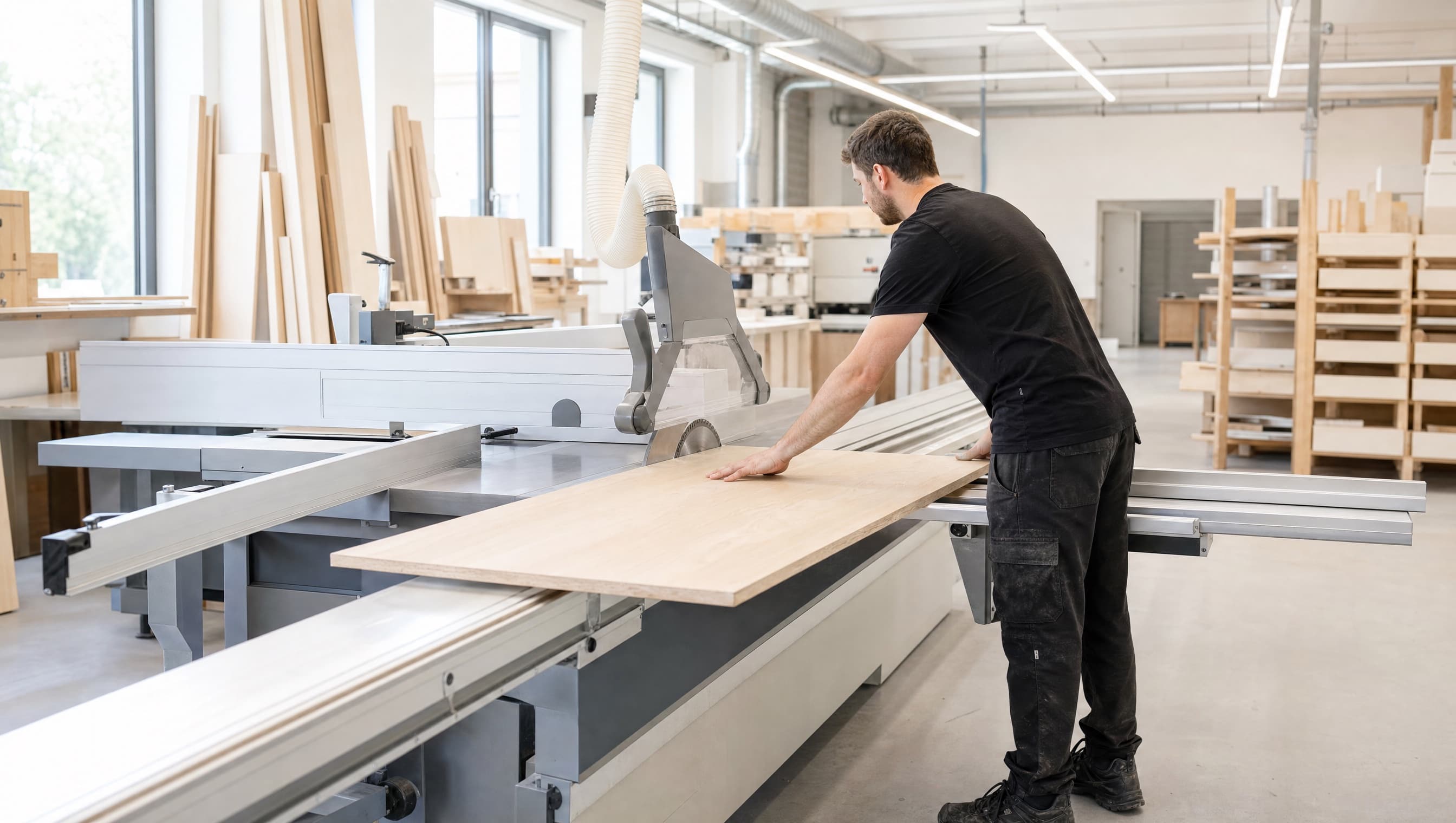 Handwerksmeister bei der Arbeit in seiner Werkstatt